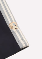 Conjunto Blusa Pima Cachorrinhos Calça Malha Listra Lateral