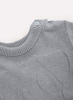 Conjunto Blusa Tricot Linx Cachorro e Bermuda Moletom Rosto