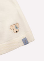 Conjunto Blusa Tricot Listrinhas e Bermuda Moletom Sarjada