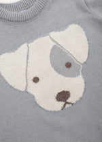 Conjunto Tricot Blusa Cachorrinho Manga Curta e Bermuda Canguru