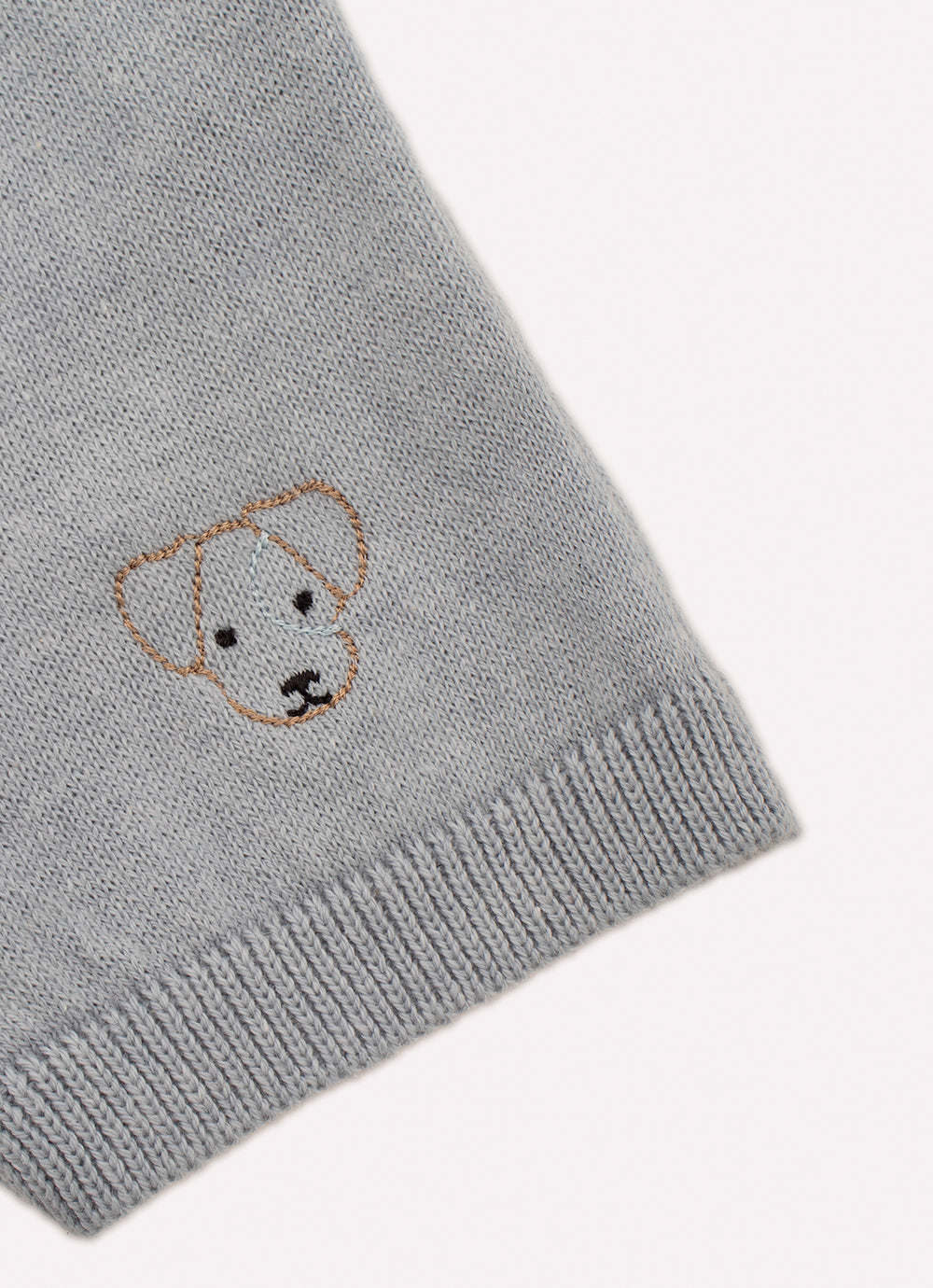Macacão Tricot Botões Cachorrinho Bordado