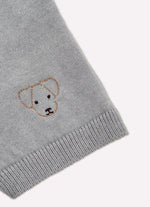 Macacão Tricot Botões Cachorrinho Bordado