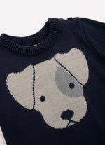 Macacão Tricot Rosto Cachorrinho