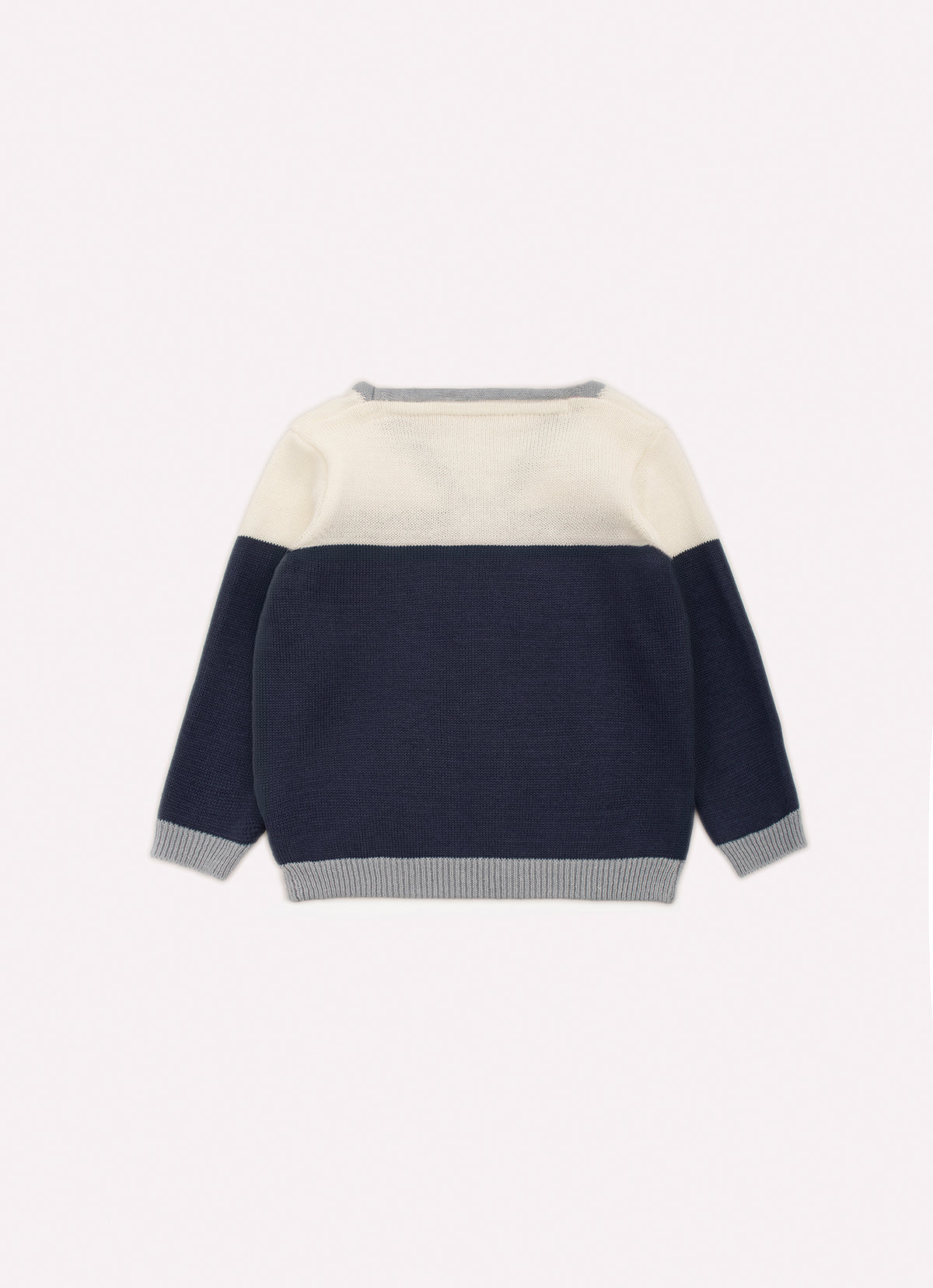 Casaco Tricot Bicolor For Boys