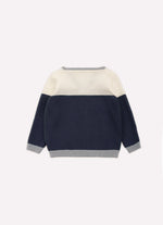 Casaco Tricot Bicolor For Boys