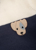 Casaco Tricot Bicolor For Boys