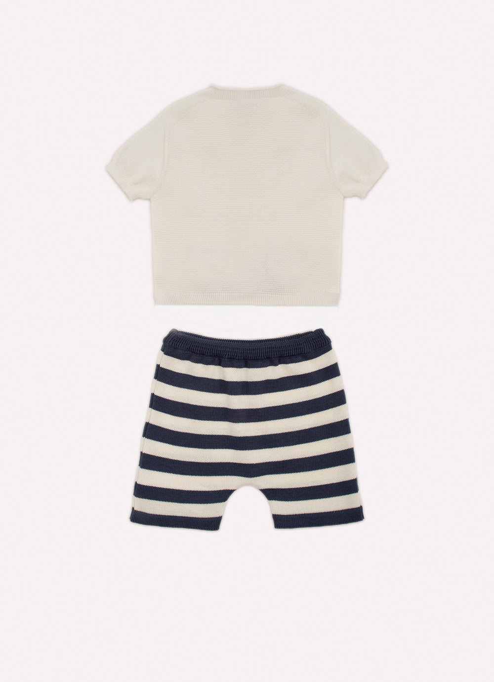Conjunto Blusa Cotton Pima Bolso e Bermuda Moletom Cachorrinhos