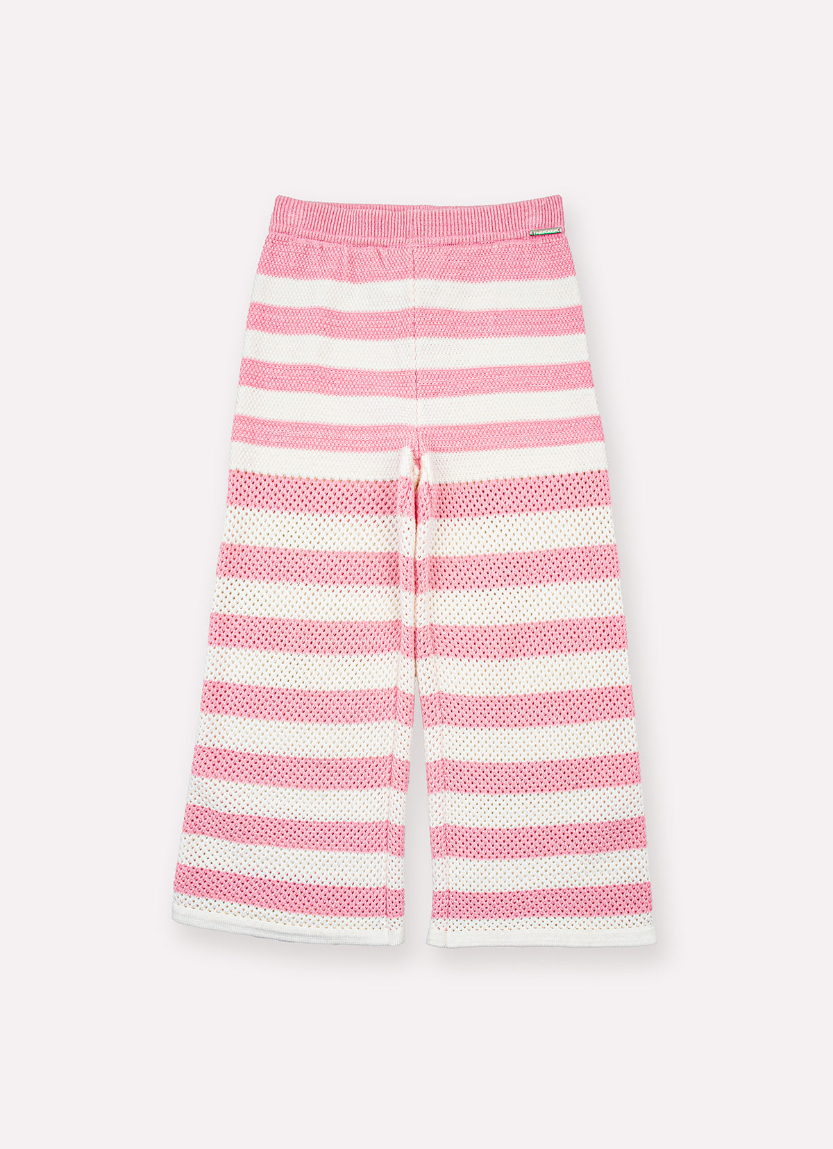 Calça Reta Tricot Listrada Resort