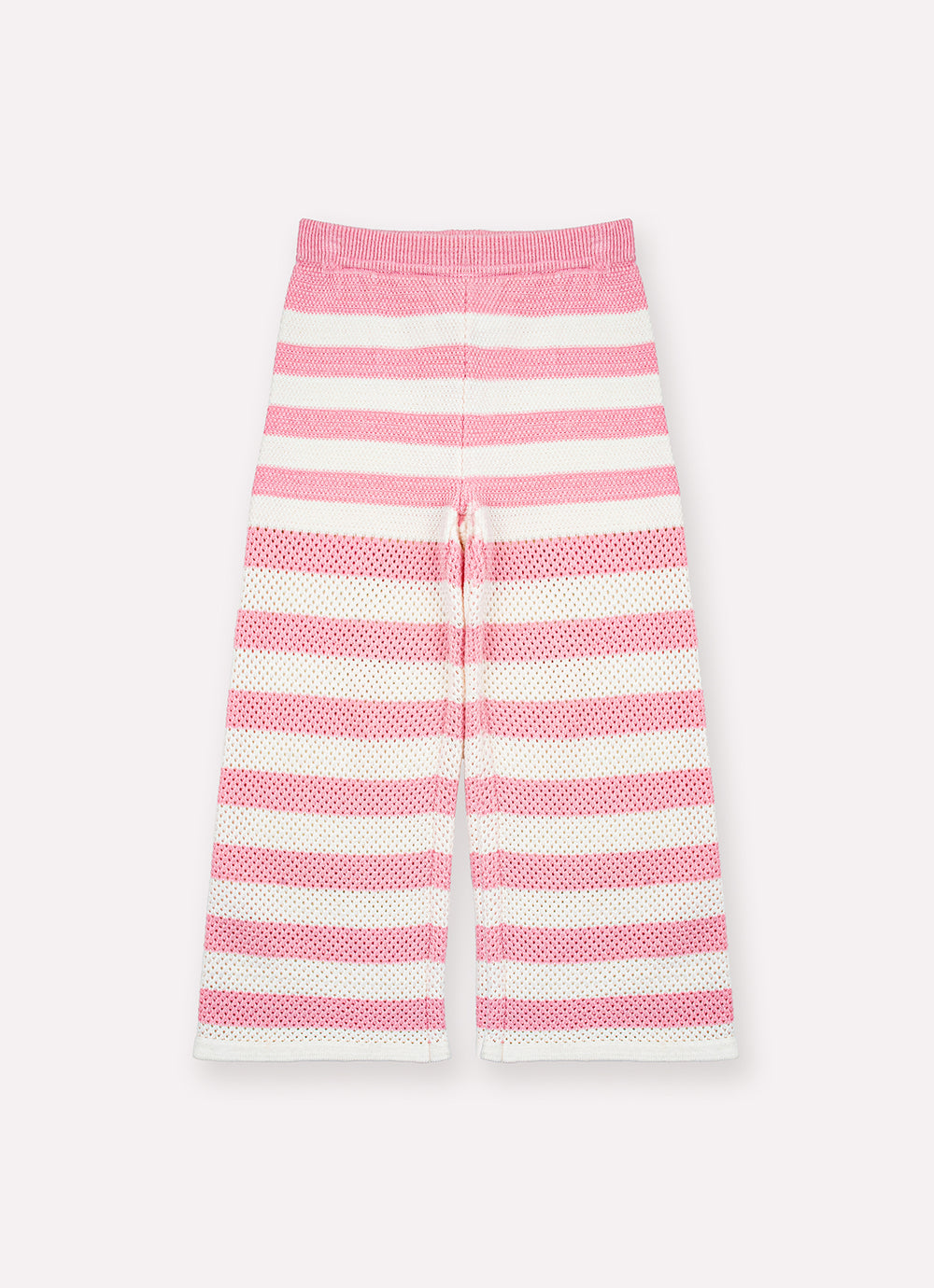 Calça Reta Tricot Listrada Resort