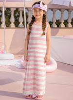 Vestido Longo Tricot Listrado Resort