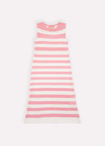 Vestido Longo Tricot Listrado Resort