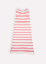 Vestido Longo Tricot Listrado Resort