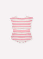 Conjunto Tricot Top e Calcinha Listras Resort