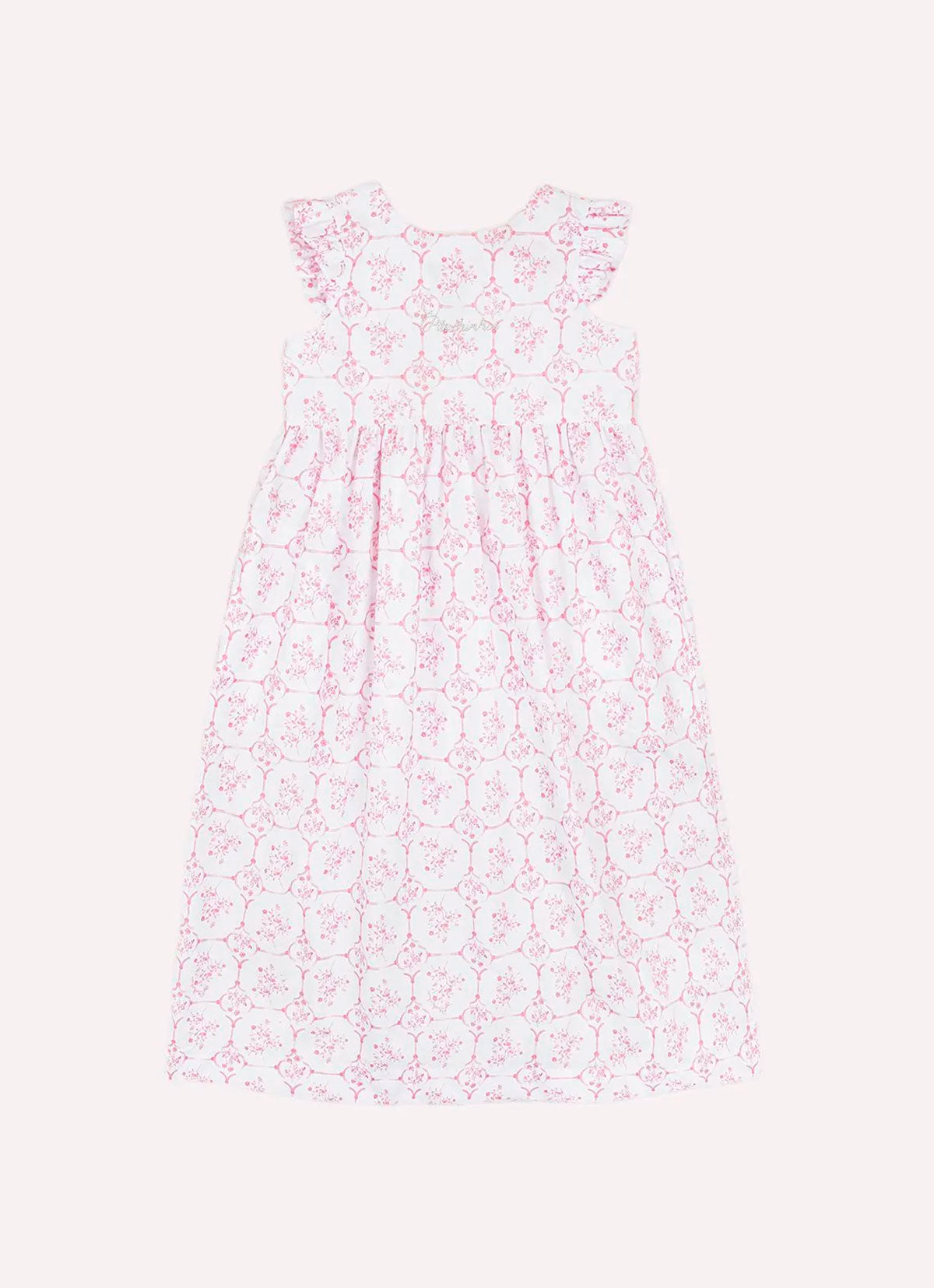 Vestido Algodão Midi Estampa Toil Resort