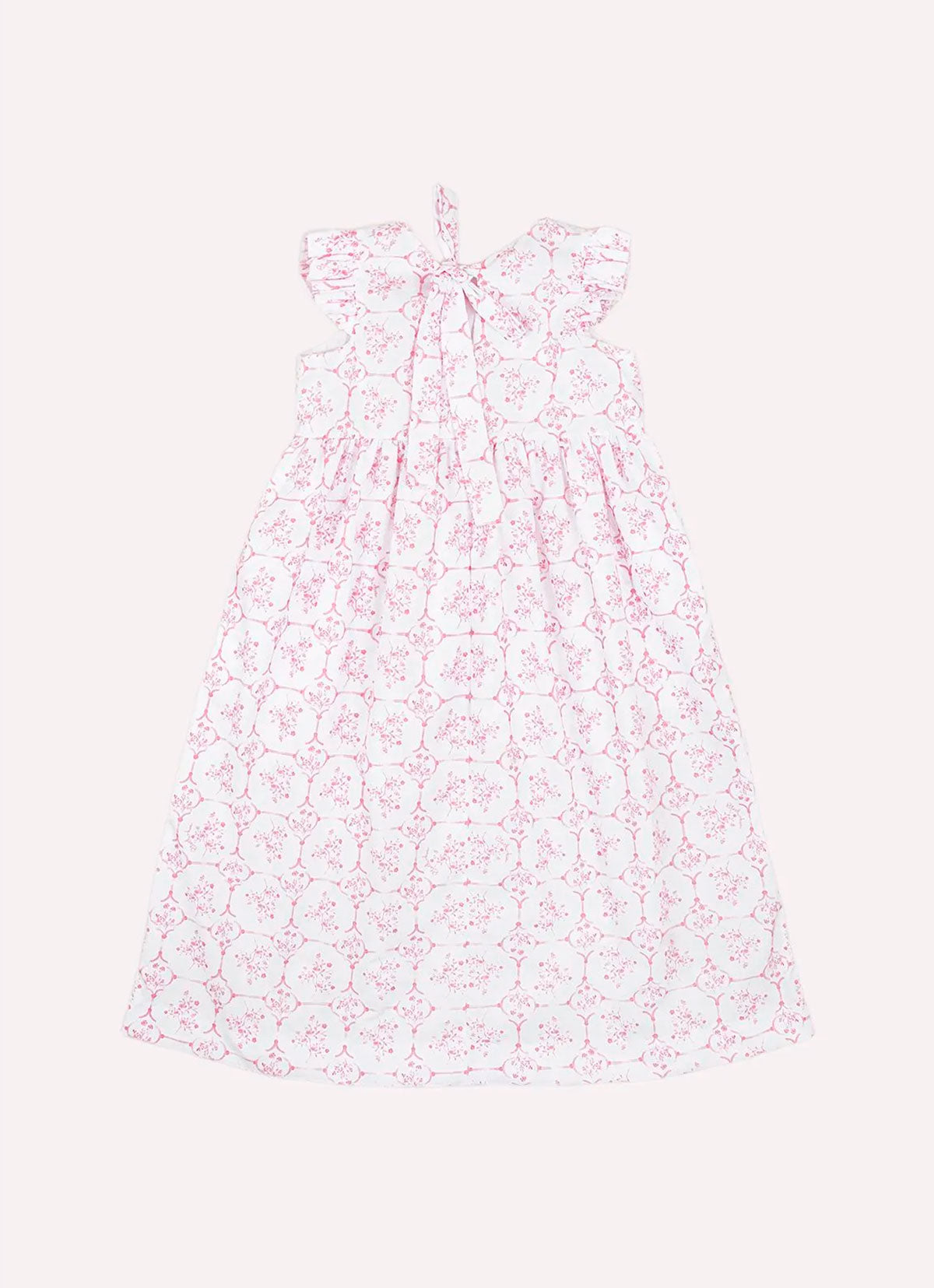 Vestido Algodão Midi Estampa Toil Resort