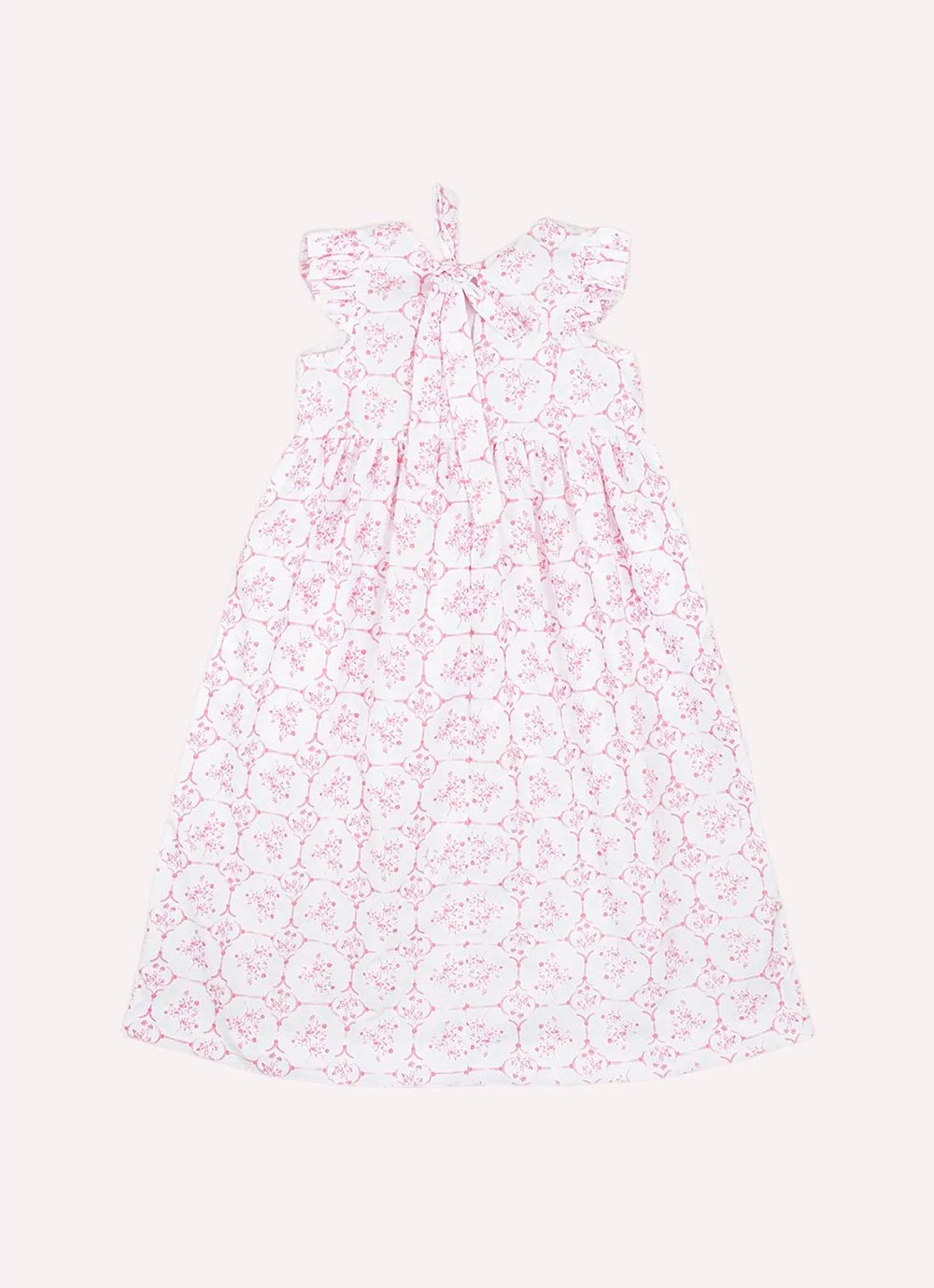 Vestido Algodão Midi Estampa Toil Resort