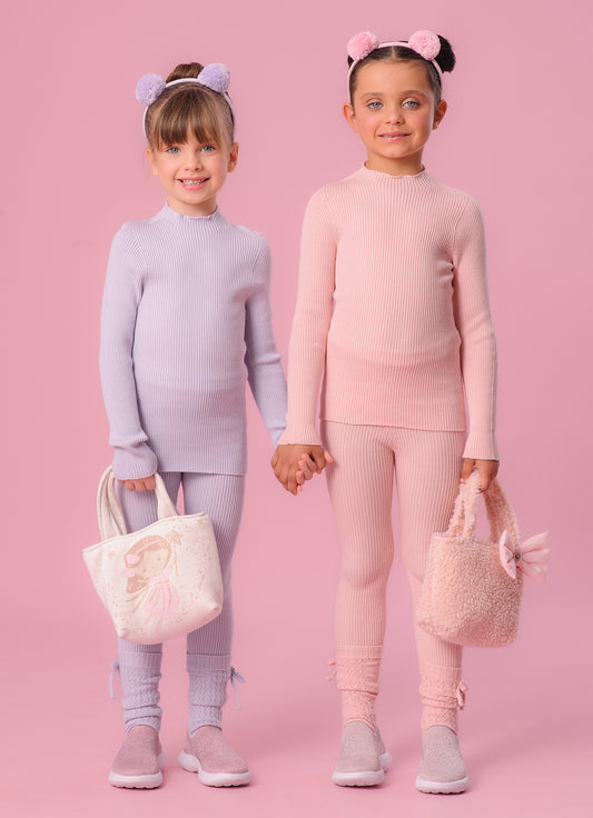 Legging Tricot Canelada Sem Costura