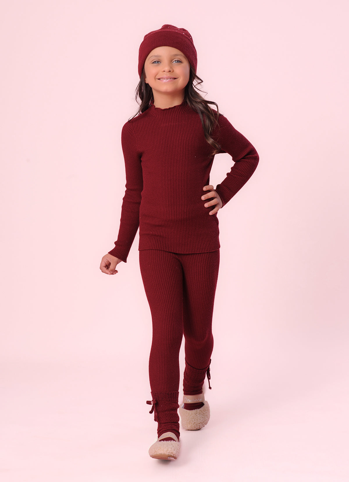 Legging Tricot Canelada Sem Costura