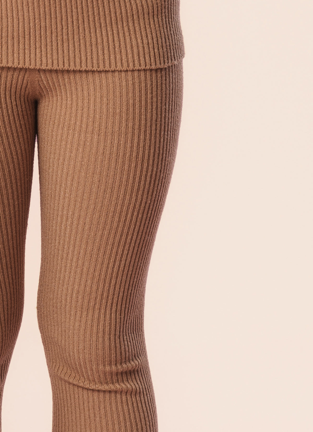Legging Tricot Canelada Sem Costura