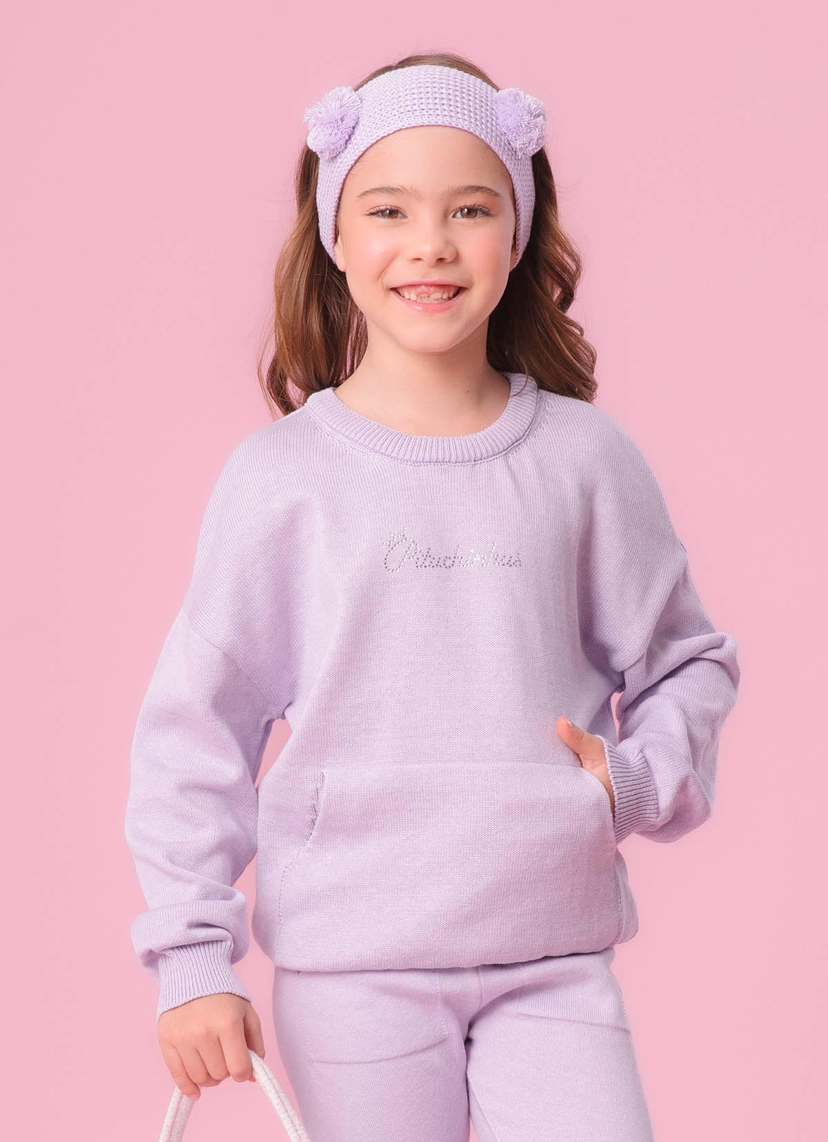 Blusa Tricot Canguru Pituchinhus Cristal