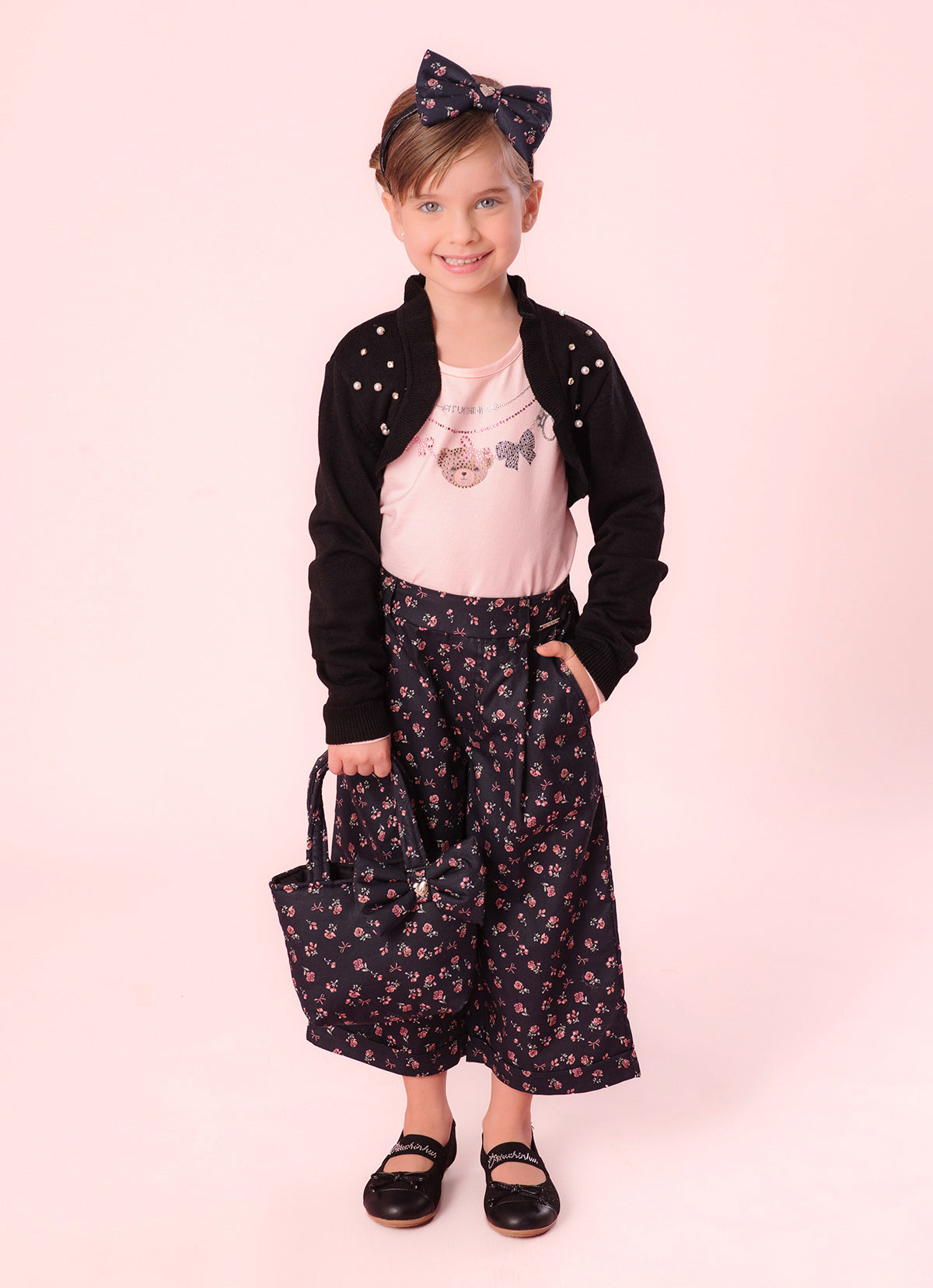 Bolero Tricot Bordado Pérolas e Cristais