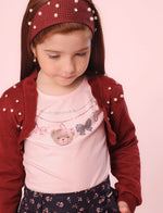 Bolero Tricot Bordado Pérolas e Cristais
