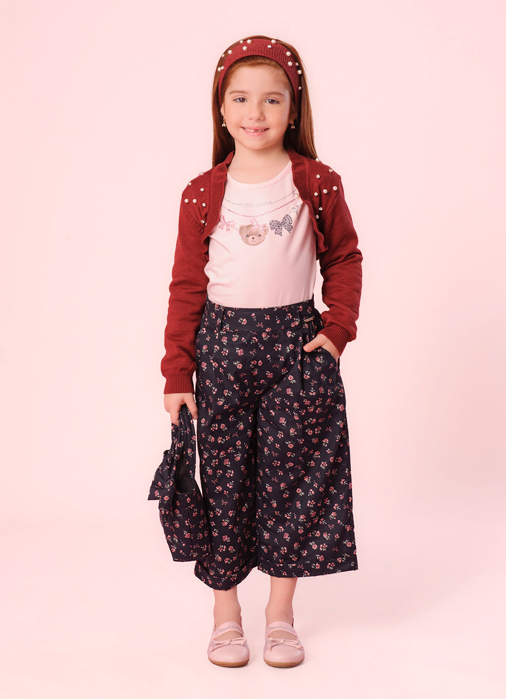 Bolero Tricot Bordado Pérolas e Cristais