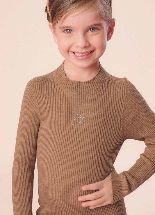 Vestido Tricot Canelado Sem Costura