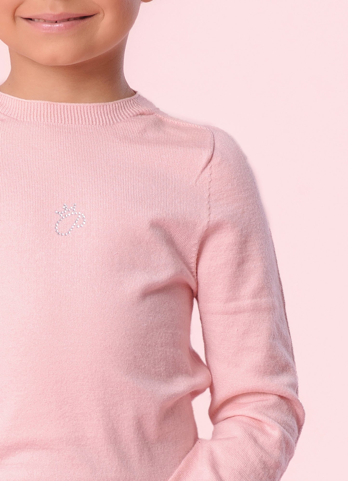 Blusa Tricot Meia Malha Sem Costura P Cristal