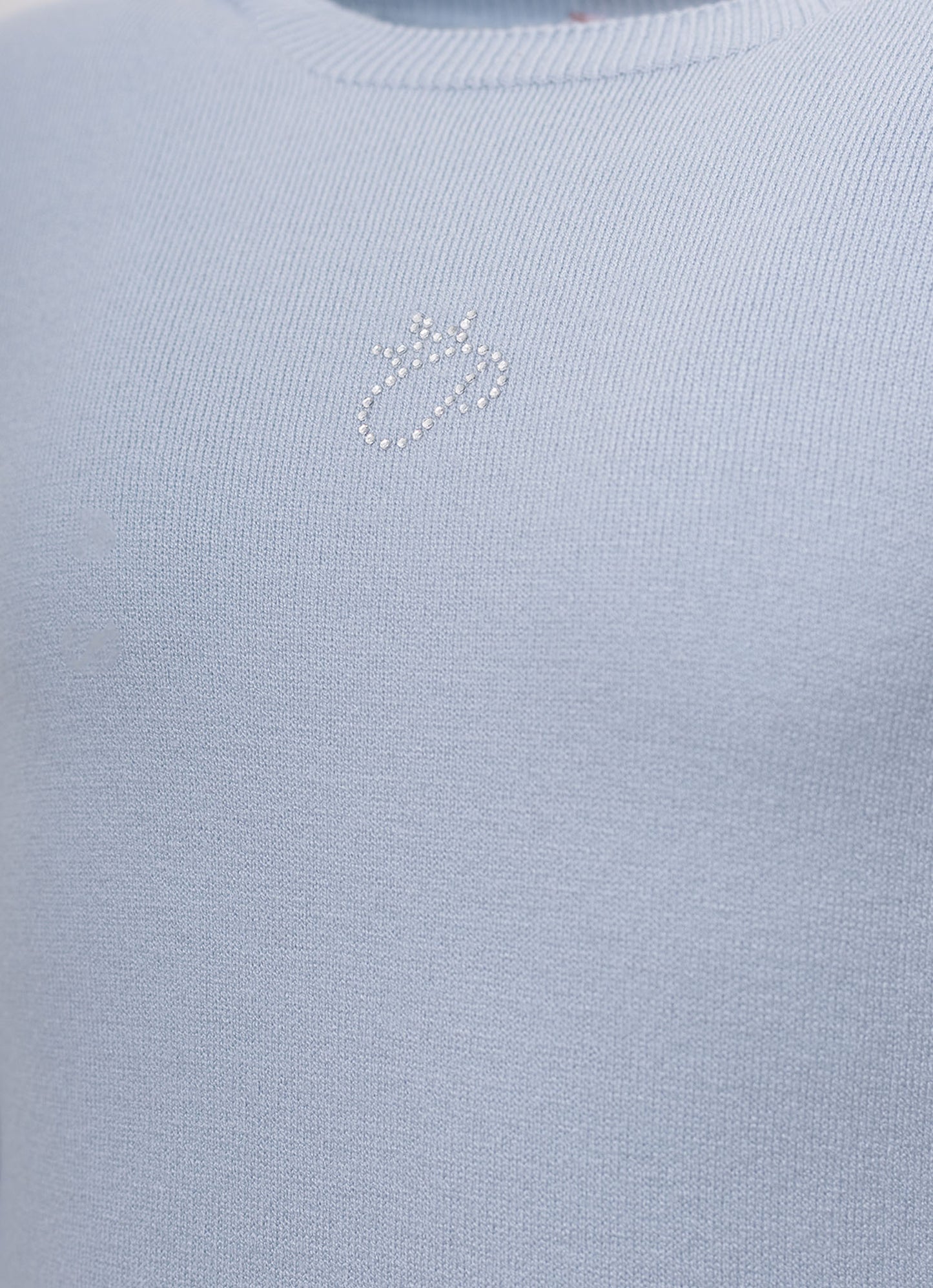 Blusa Tricot Meia Malha Sem Costura P Cristal