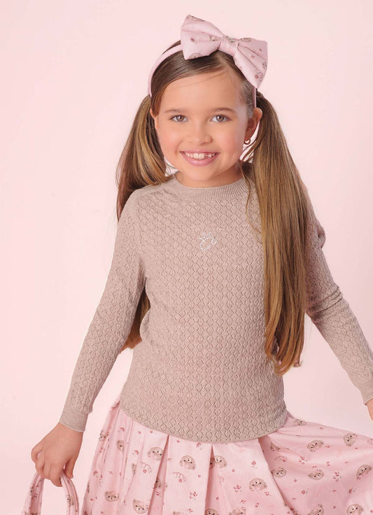 Blusa Tricot Ponto Rendado P Cristal