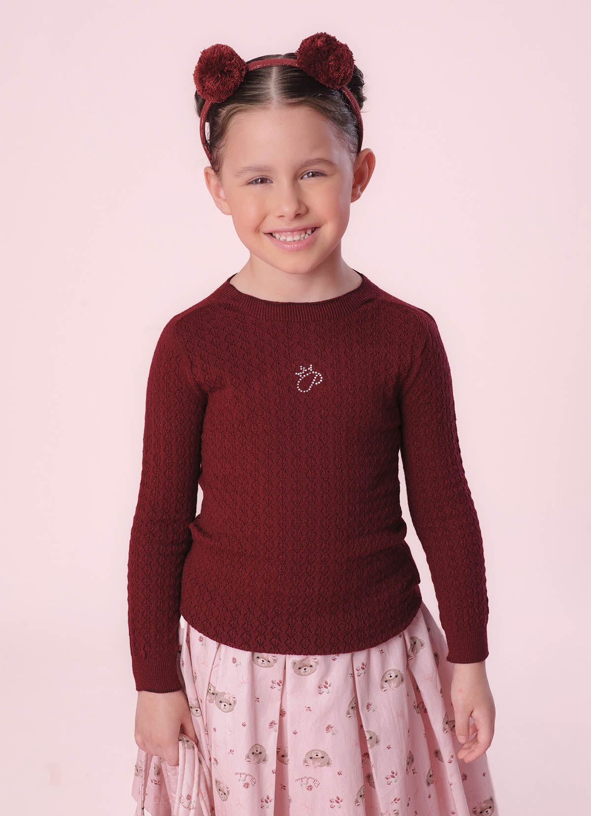 Blusa Tricot Ponto Rendado P Cristal