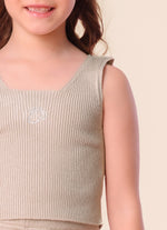 Regata Tricot Canelada Cropped