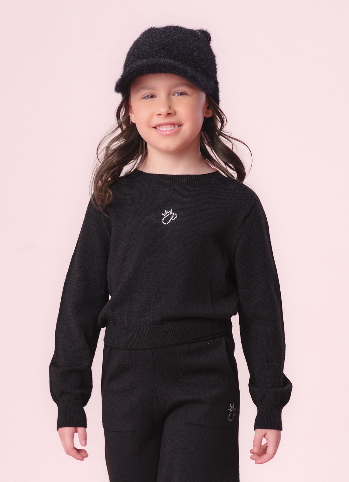 Blusa Tricot Meia Malha Sem Costura P Cristal