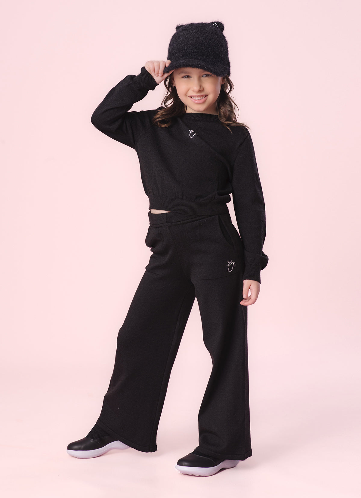 Calça Tricot Reta P Cristal
