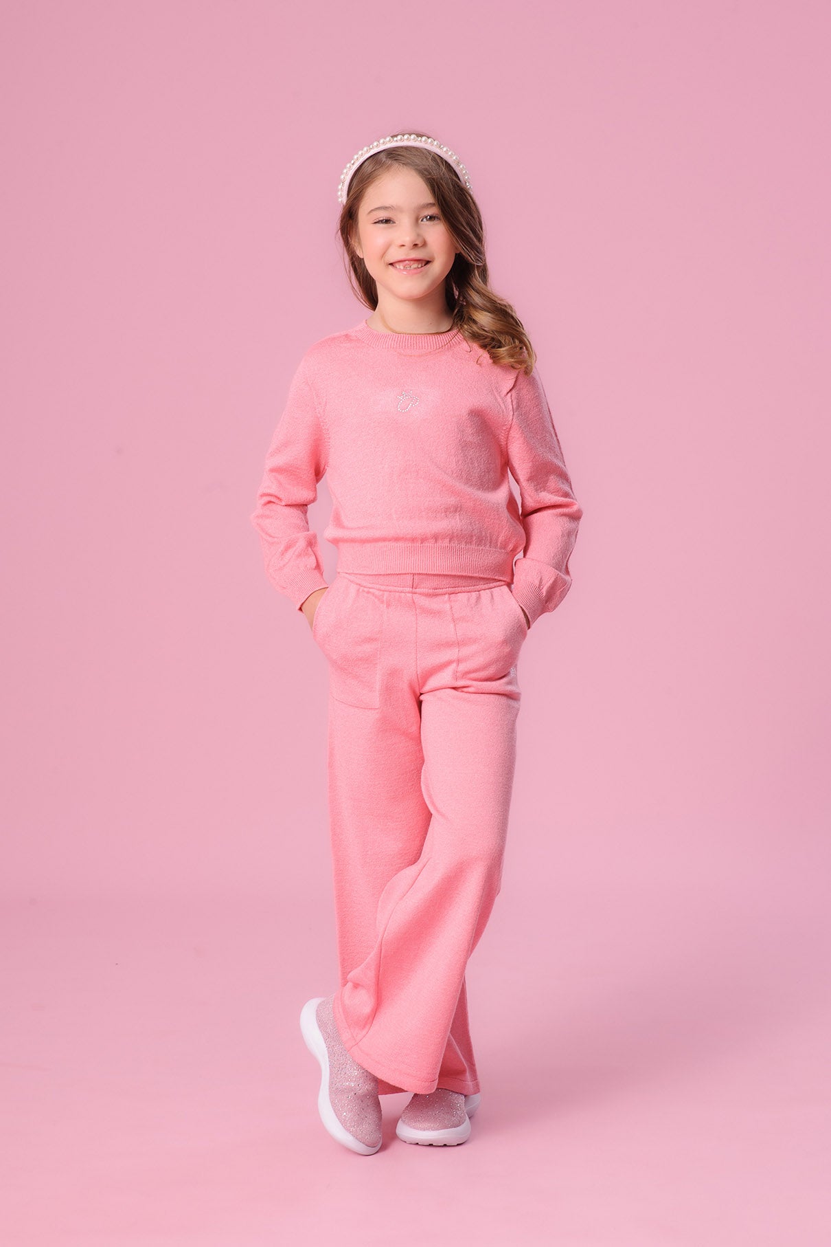 Calça Tricot Reta P Cristal