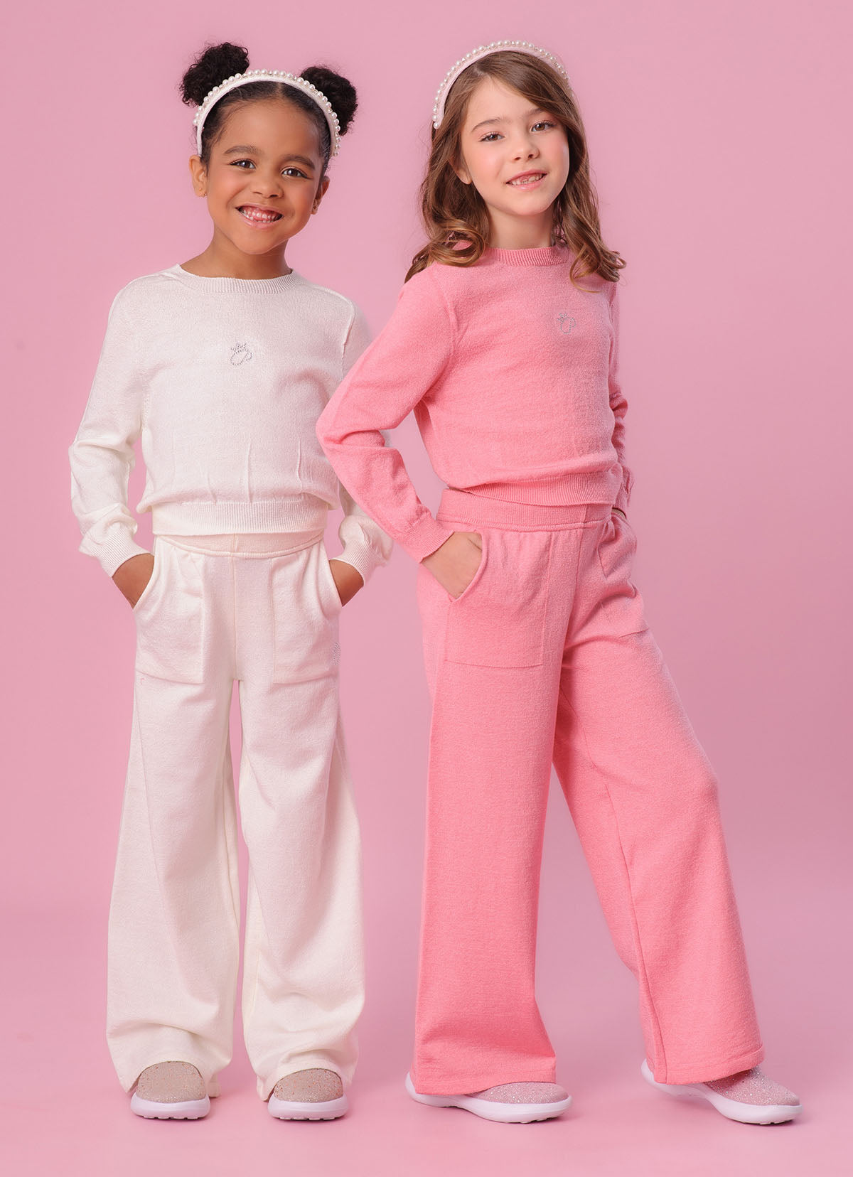 Calça Tricot Reta P Cristal