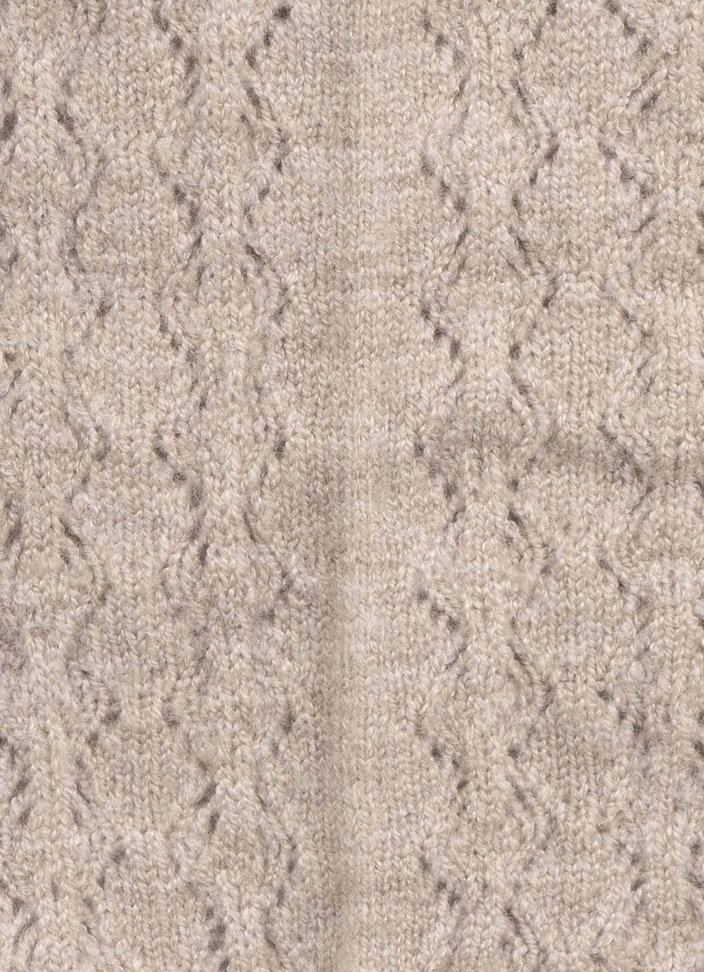 Meia Tricot Ponto Rendado Lacinhos