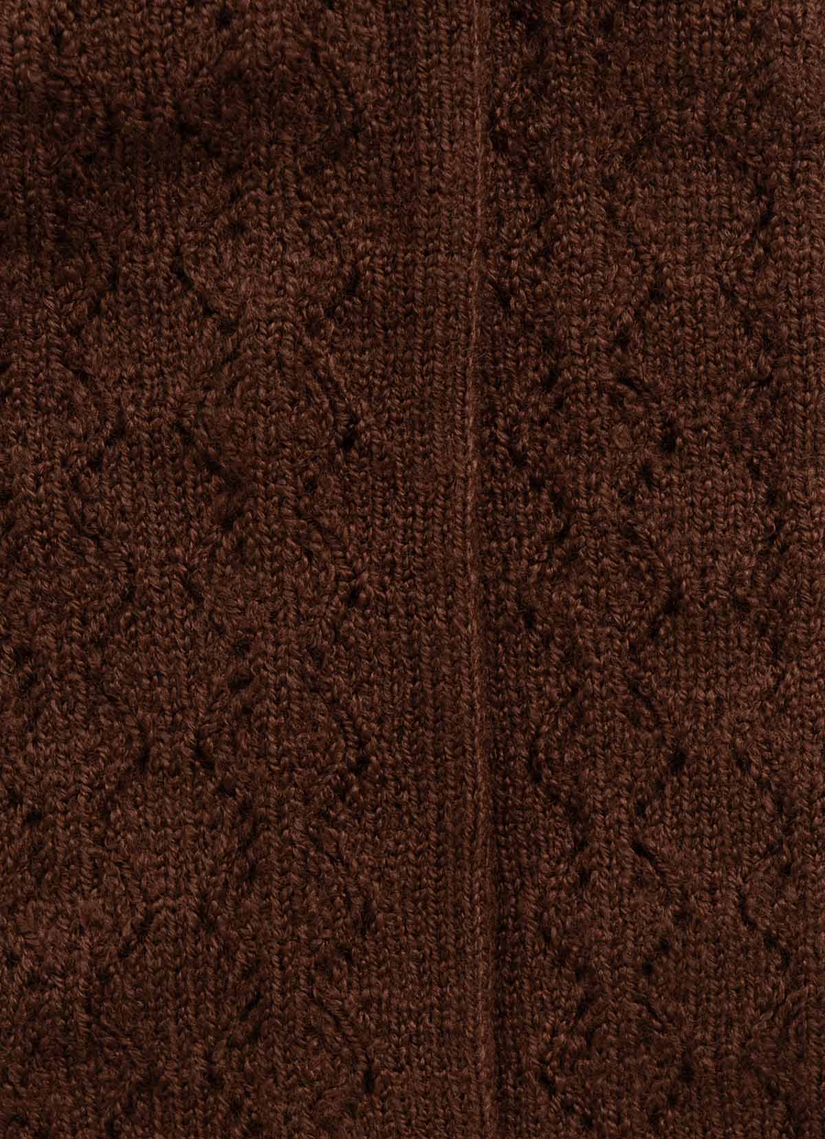 Meia Tricot Ponto Rendado Lacinhos