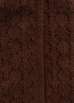 Meia Tricot Ponto Rendado Lacinhos