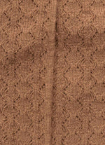 Meia Tricot Ponto Rendado Lacinhos