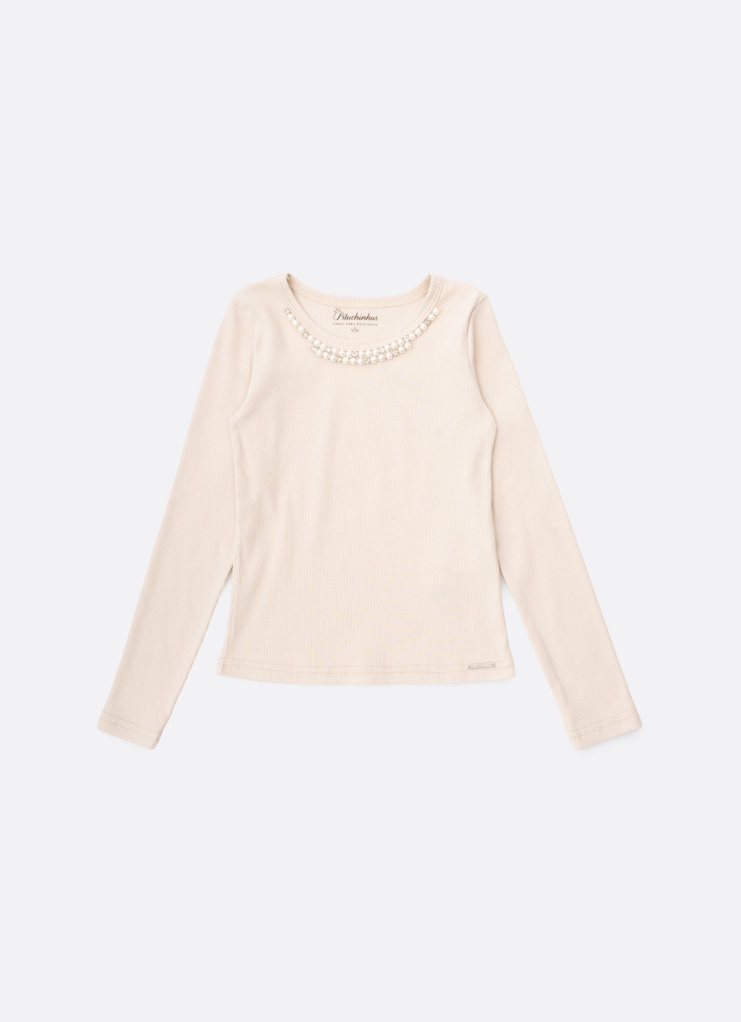 Blusa Ribana Bordado Pérolas e Cristais