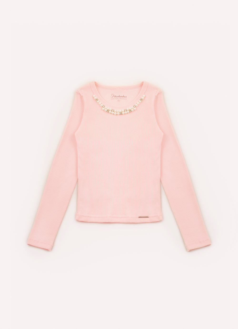 Blusa Ribana Bordado Pérolas e Cristais