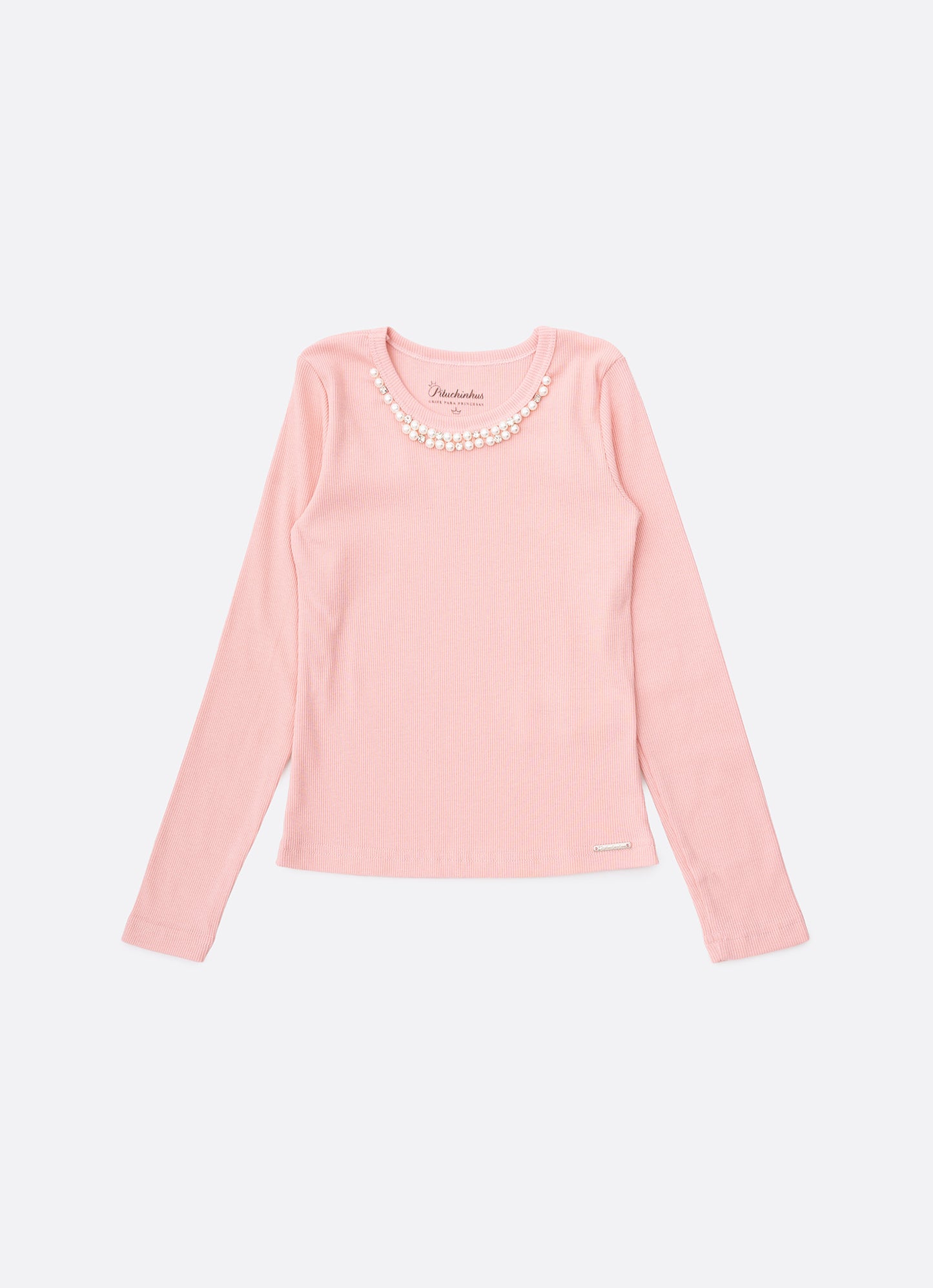 Blusa Ribana Bordado Pérolas e Cristais