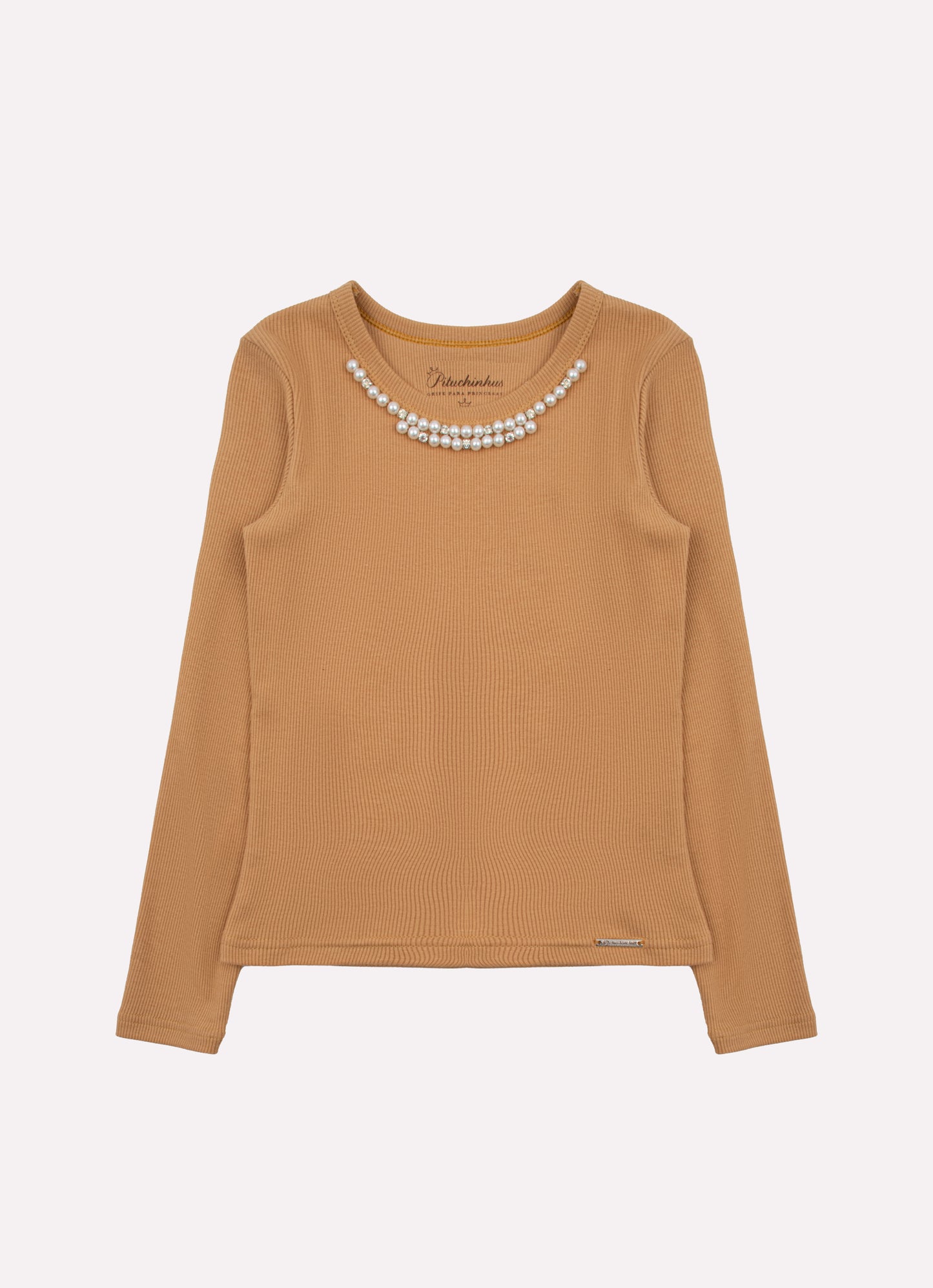 Blusa Ribana Bordado Pérolas e Cristais