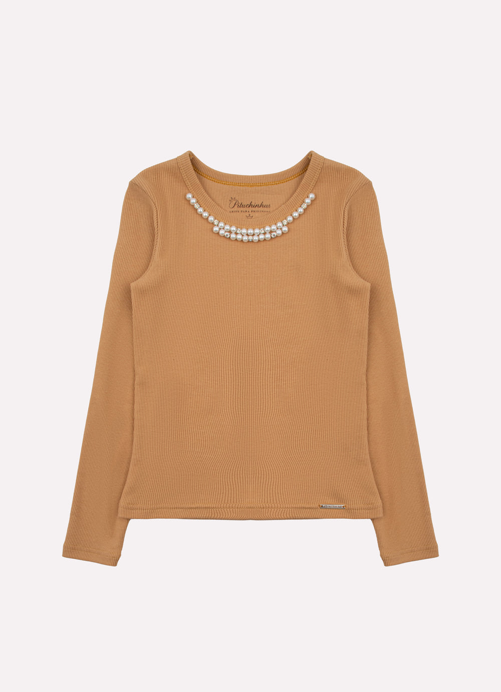 Blusa Ribana Bordado Pérolas e Cristais