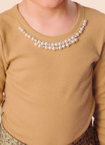 Blusa Ribana Bordado Pérolas e Cristais