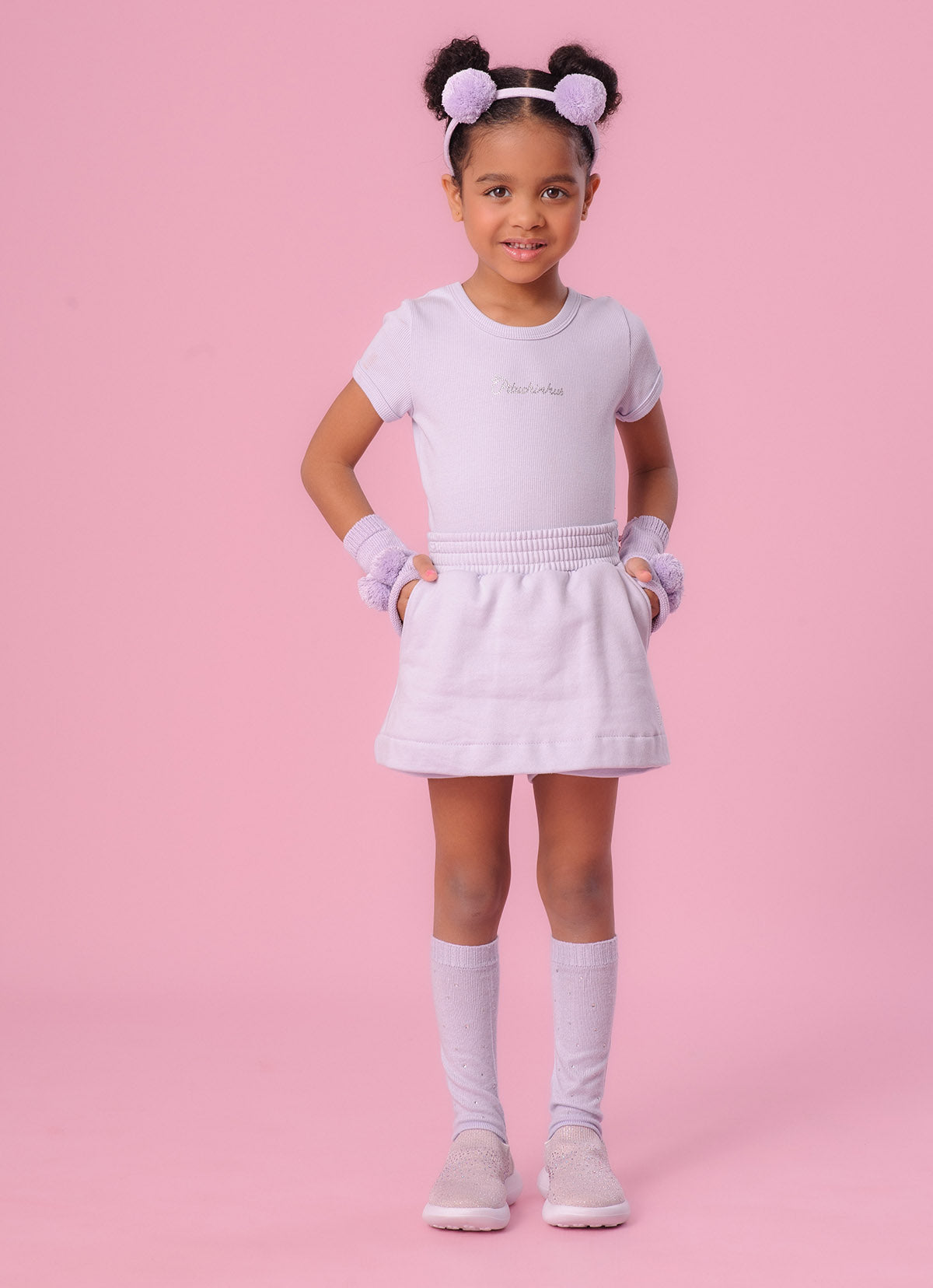 Short Saia Moletom P Cristal