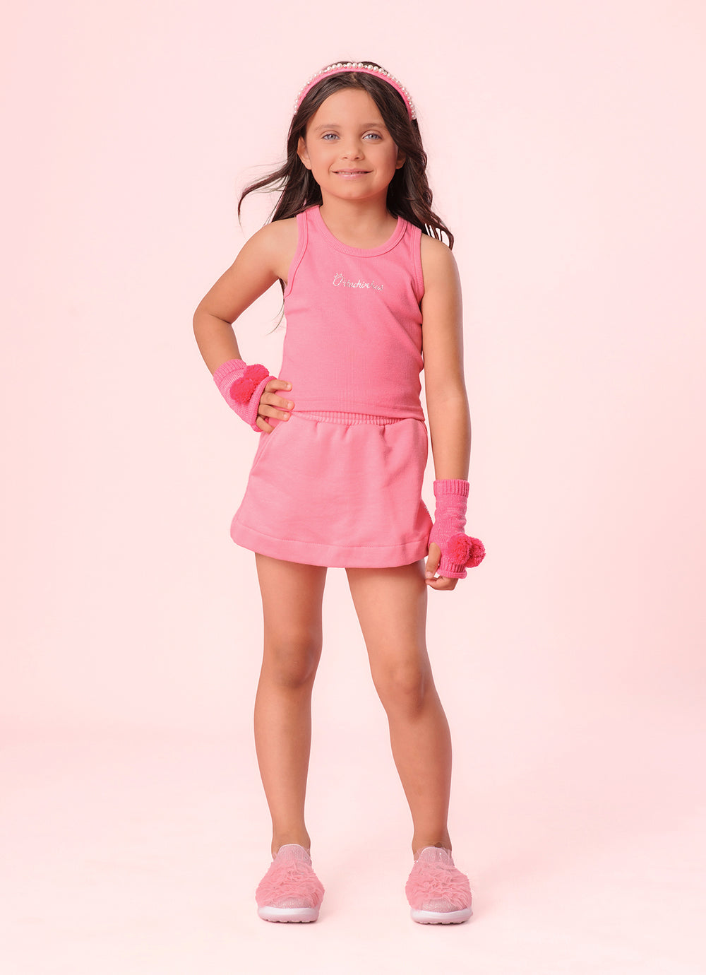 Short Saia Moletom P Cristal