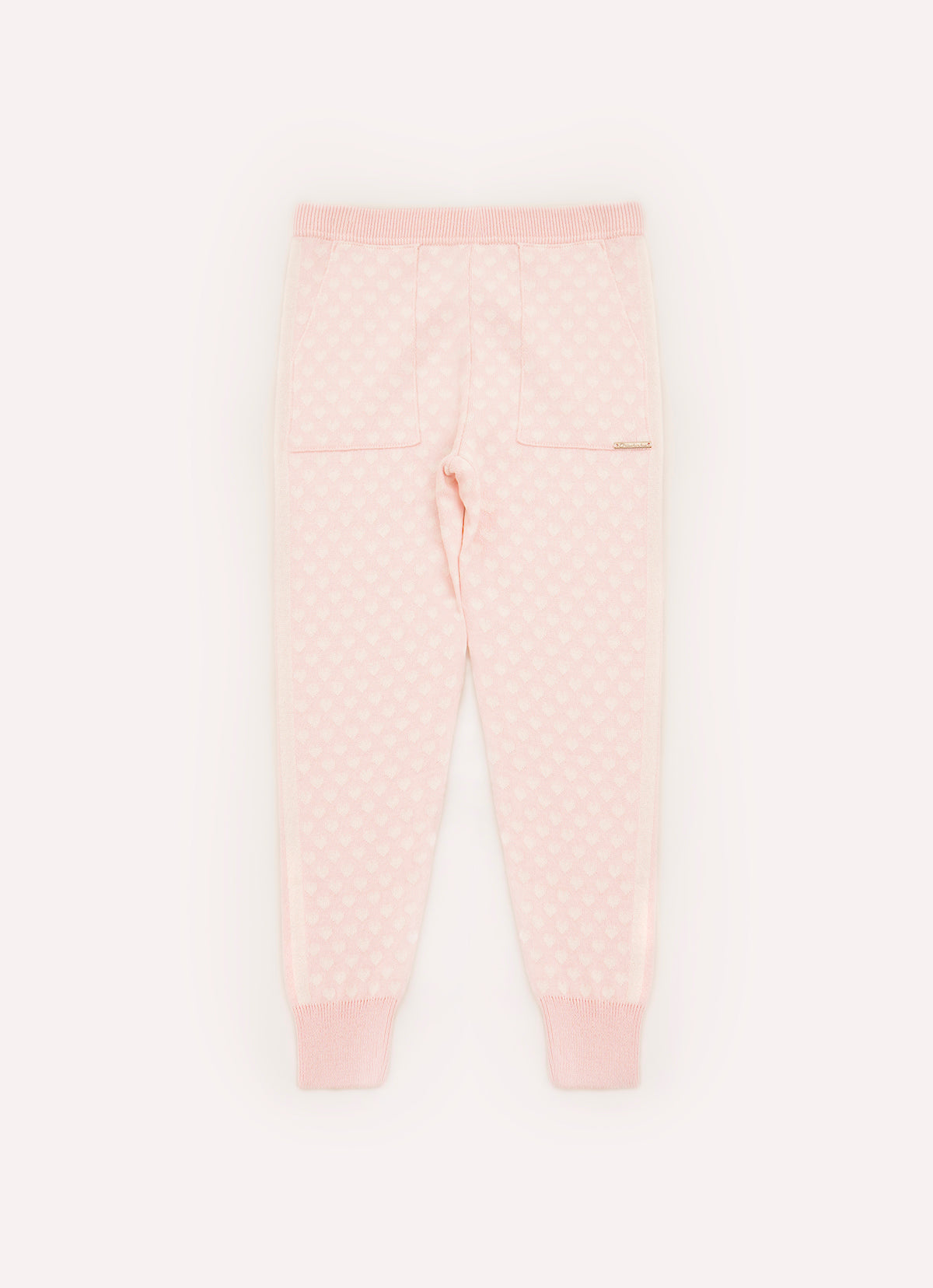 Joggin Tricot Corações Listras Lateral